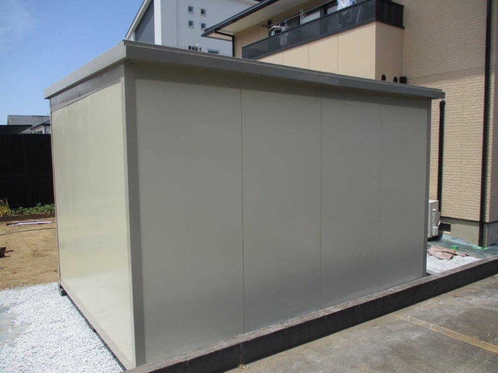 プレハブ離れの施工事例｜千葉県木更津市パネルハウス1日設置