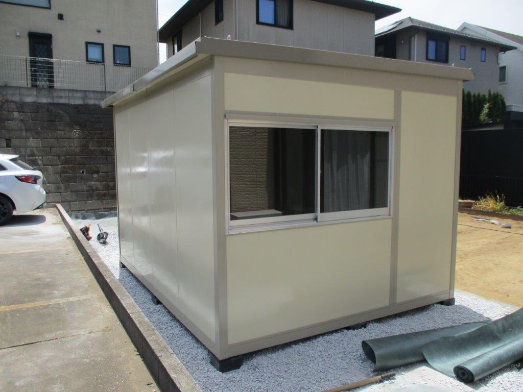 プレハブ離れの施工事例｜千葉県木更津市パネルハウス1日設置