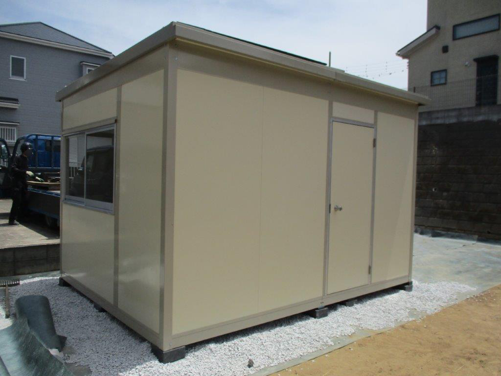 プレハブ離れの施工事例｜千葉県木更津市パネルハウス1日設置