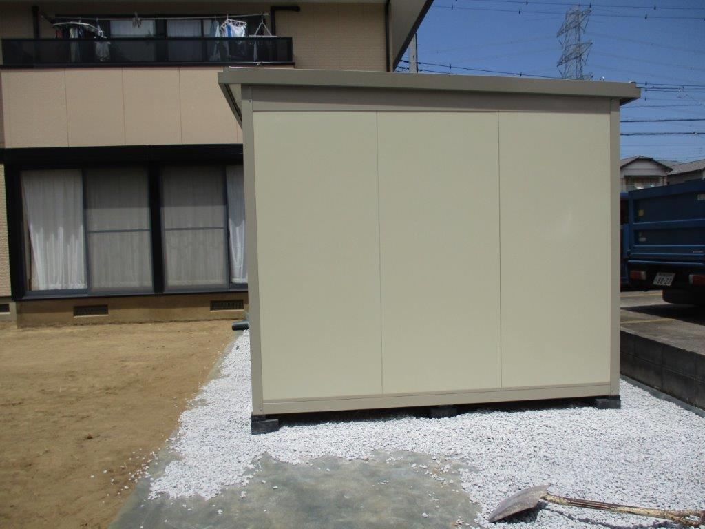 プレハブ離れの施工事例｜千葉県木更津市パネルハウス1日設置